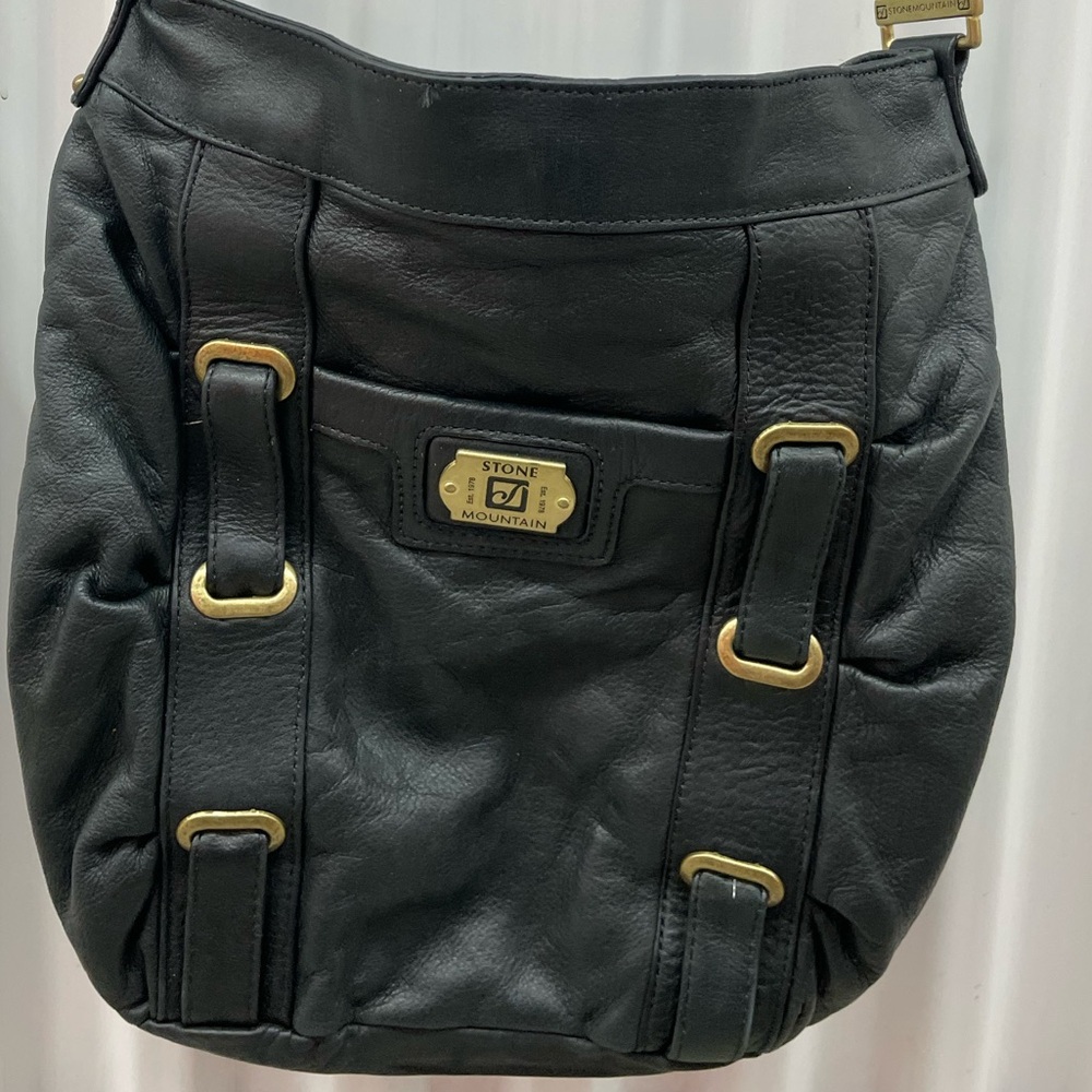 Stone Mountain Black Crossbody Bag
